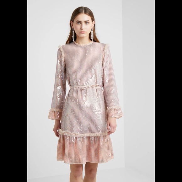 Pink sparkly Needle&thread dress - Picture 3 of 12